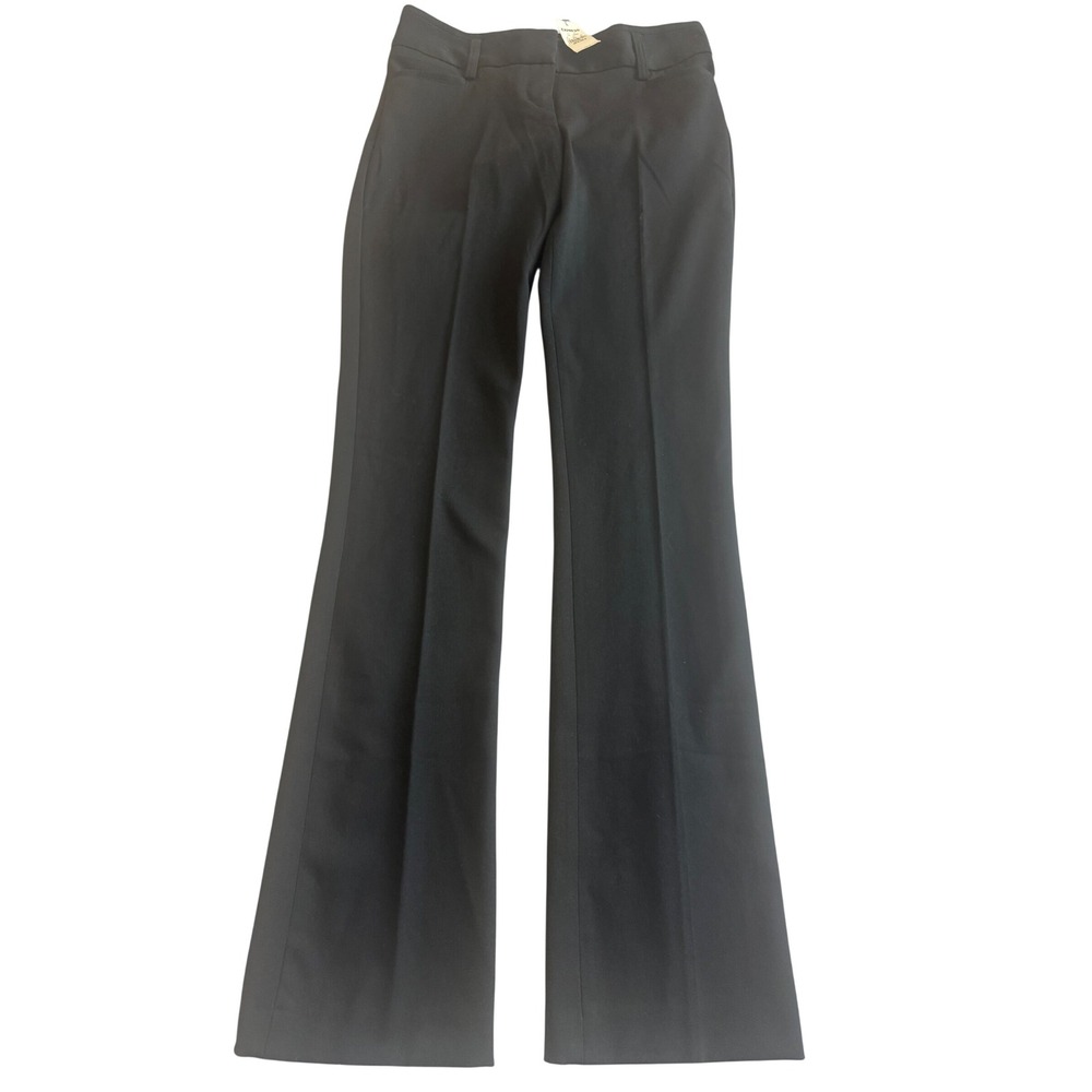 Express Columnist Barely Boot Pants Womens Size 00 Black Low Rise Fitted NWT
